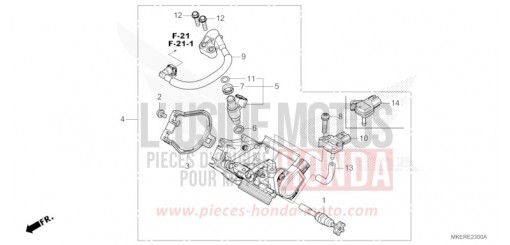 THROTTLE BODY CRF450RWES de 2025